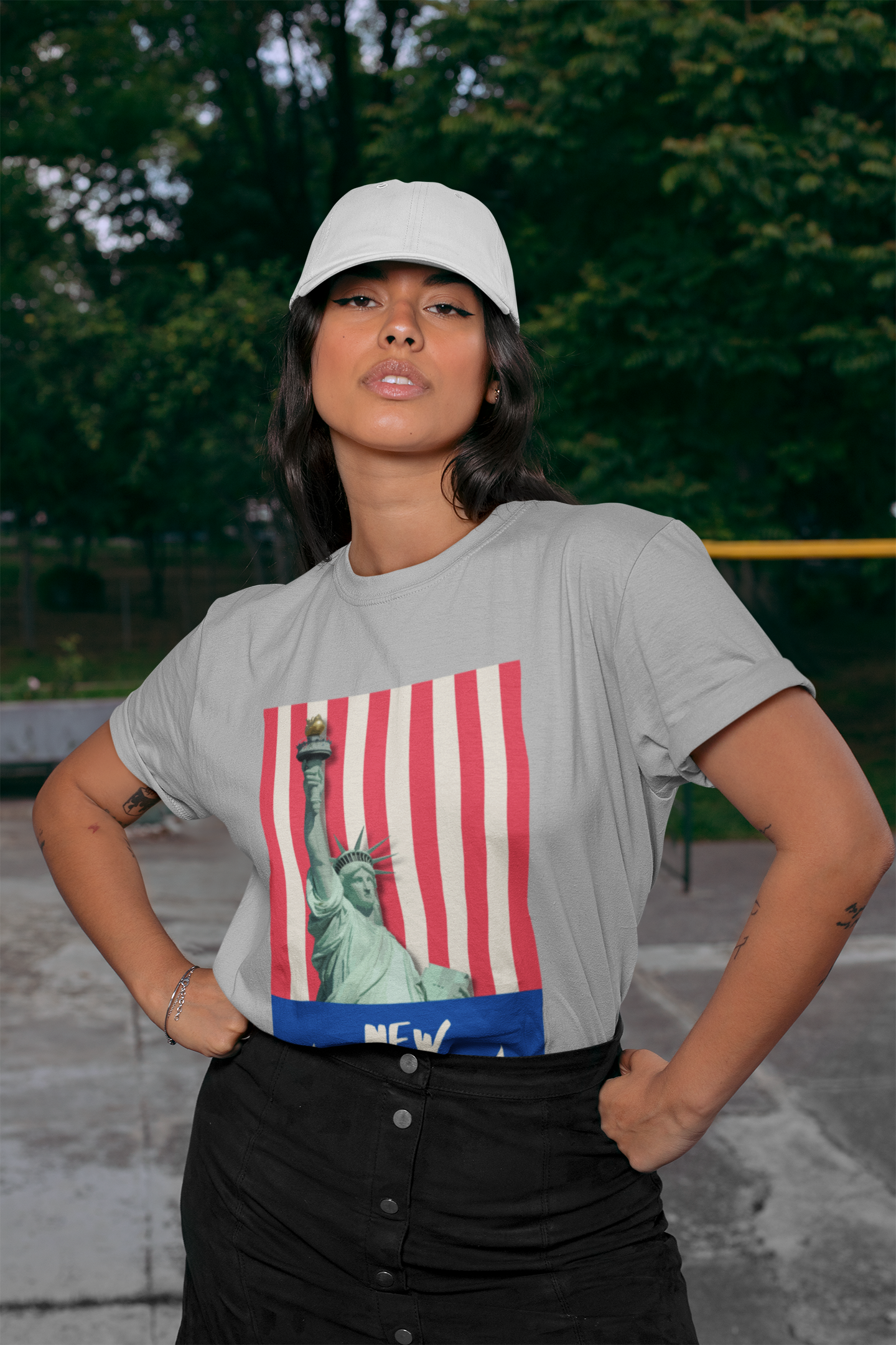 NEW YORK standard oversized UNISEX premium pure cotton T-shirt