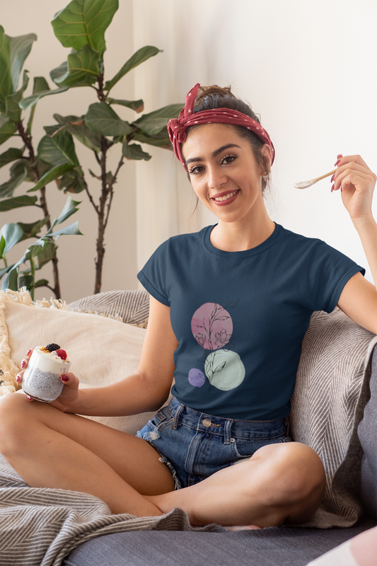 Women's Flower And Balls Crop Top