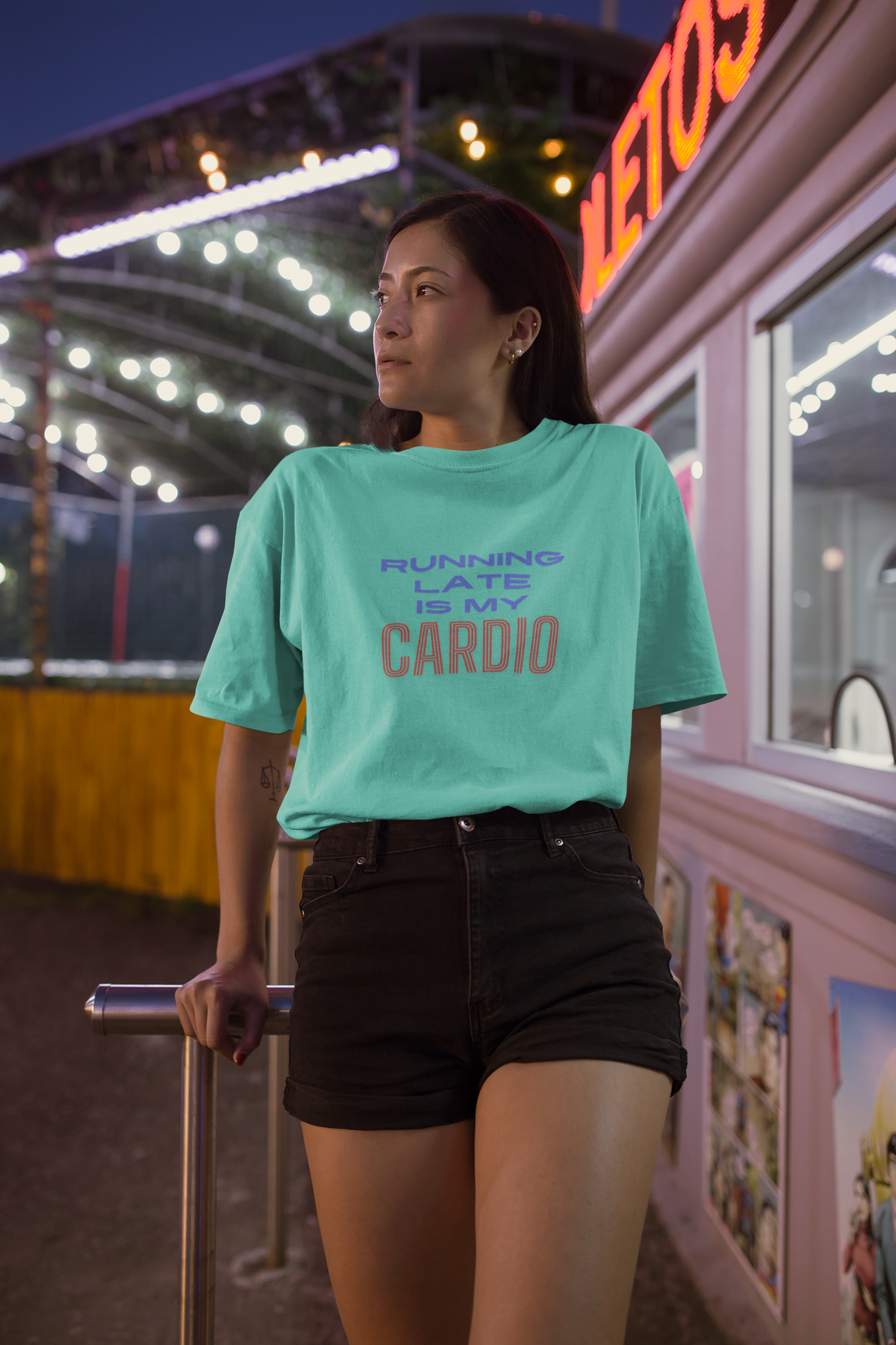 CARDIO classic oversized UNISEX premium pure cotton T-shirt