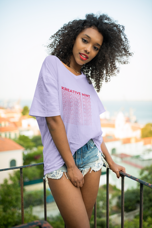 Women's KM Multiple Standard Oversized T-shirt