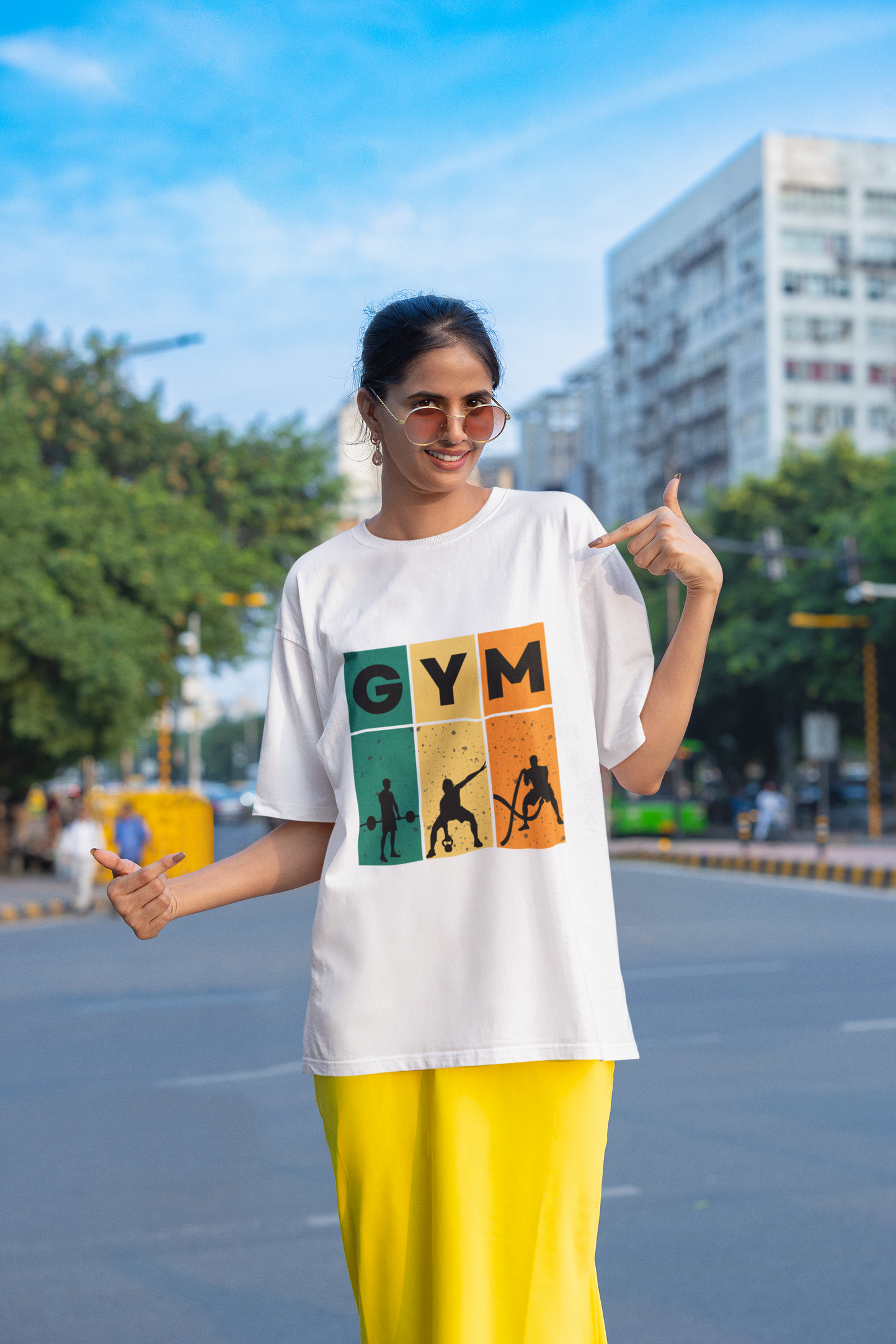 GYM classic oversized UNISEX premium pure cotton T-shirt