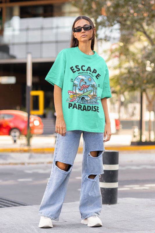 FLAMINGO classic oversized UNISEX premium pure cotton T-shirt