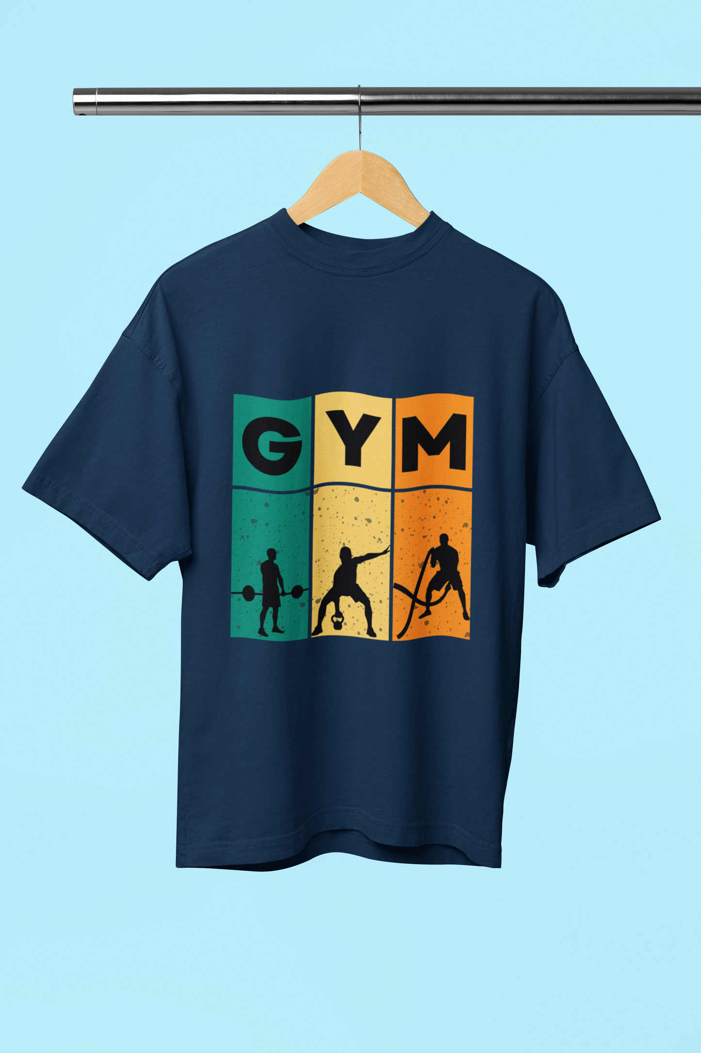 GYM classic oversized UNISEX premium pure cotton T-shirt