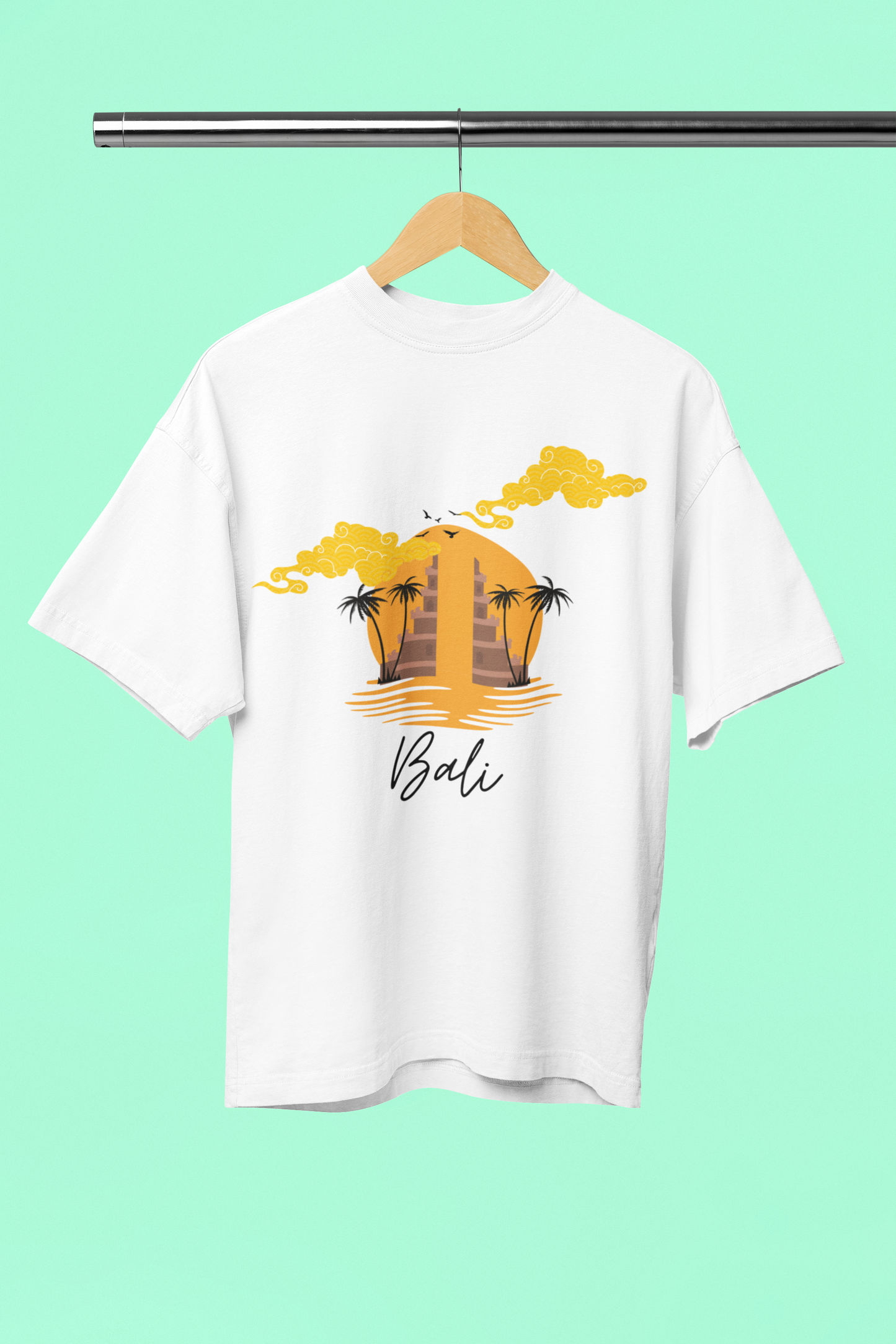 BALI standard oversized UNISEX premium pure cotton T-shirt