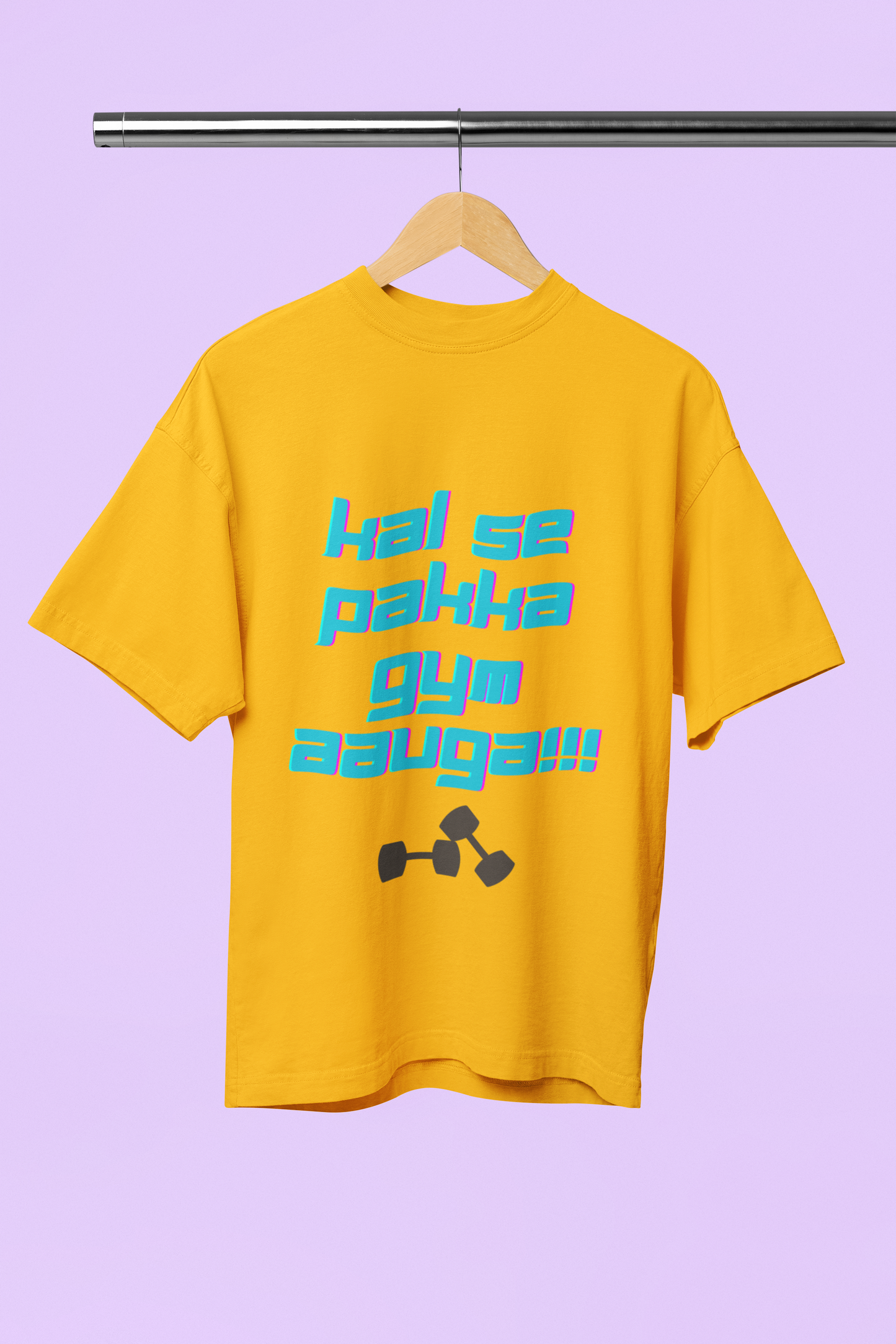 KAL SE PAKKA classic oversized UNISEX premium pure cotton T-shirt