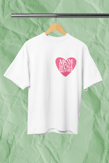 MOM MOMMY standard oversized premium pure cotton WOMEN T-shirt