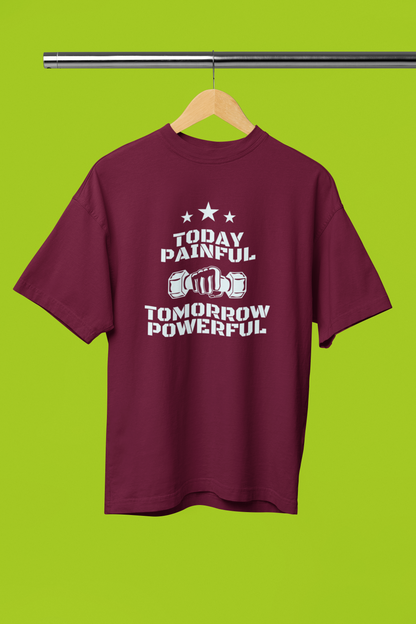 POWERFUL classic oversized UNISEX premium pure cotton T-shirt