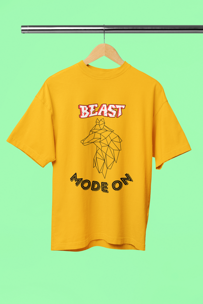 BEAST MODE classic oversized UNISEX premium pure cotton T-shirt