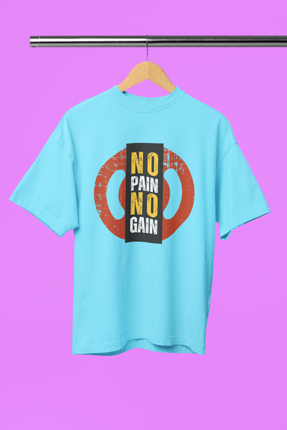 NO PAIN classic oversized UNISEX premium pure cotton T-shirt