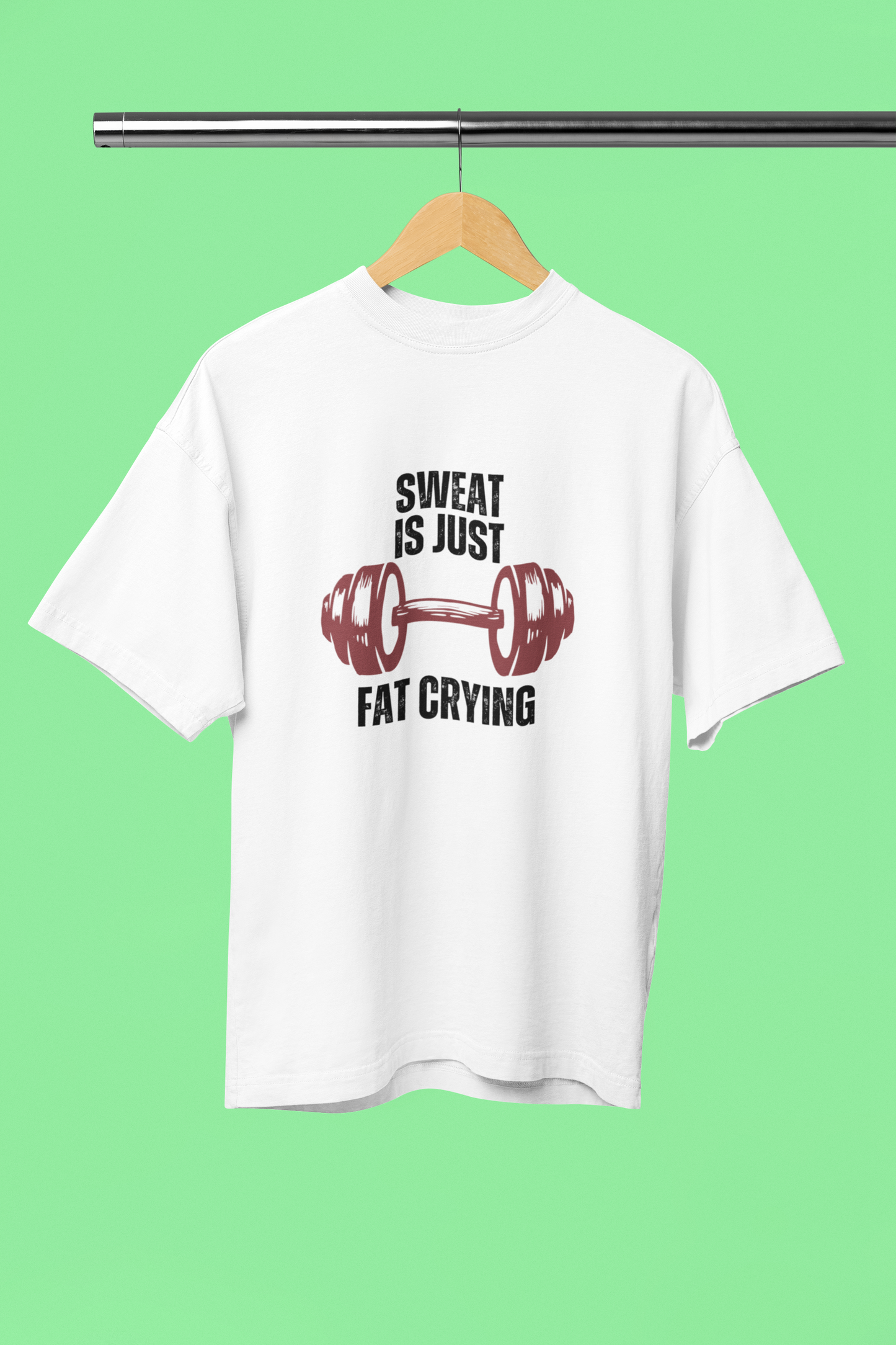 FAT BURNING classic oversized UNISEX premium pure cotton T-shirt