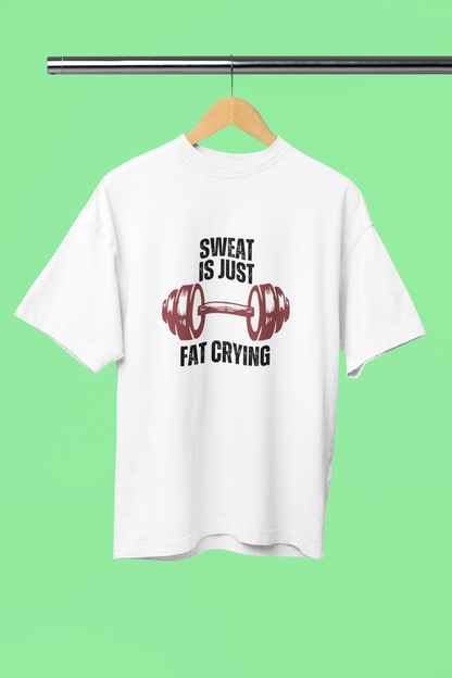 FAT BURNING classic oversized UNISEX premium pure cotton T-shirt