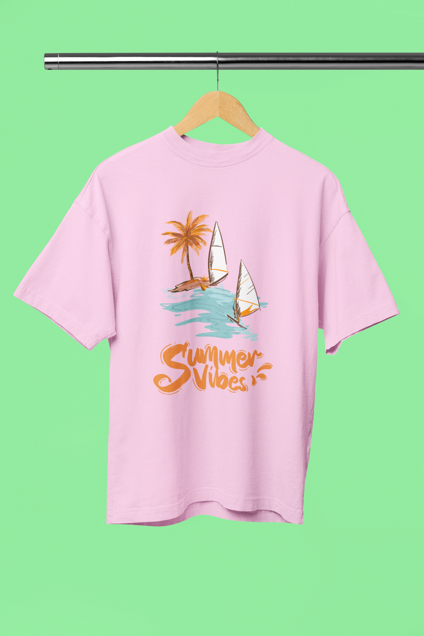 Women's Summer Vibes Standard Oversized T-shirt
