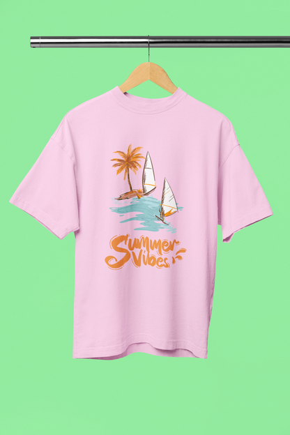 Women's Summer Vibes Standard Oversized T-shirt