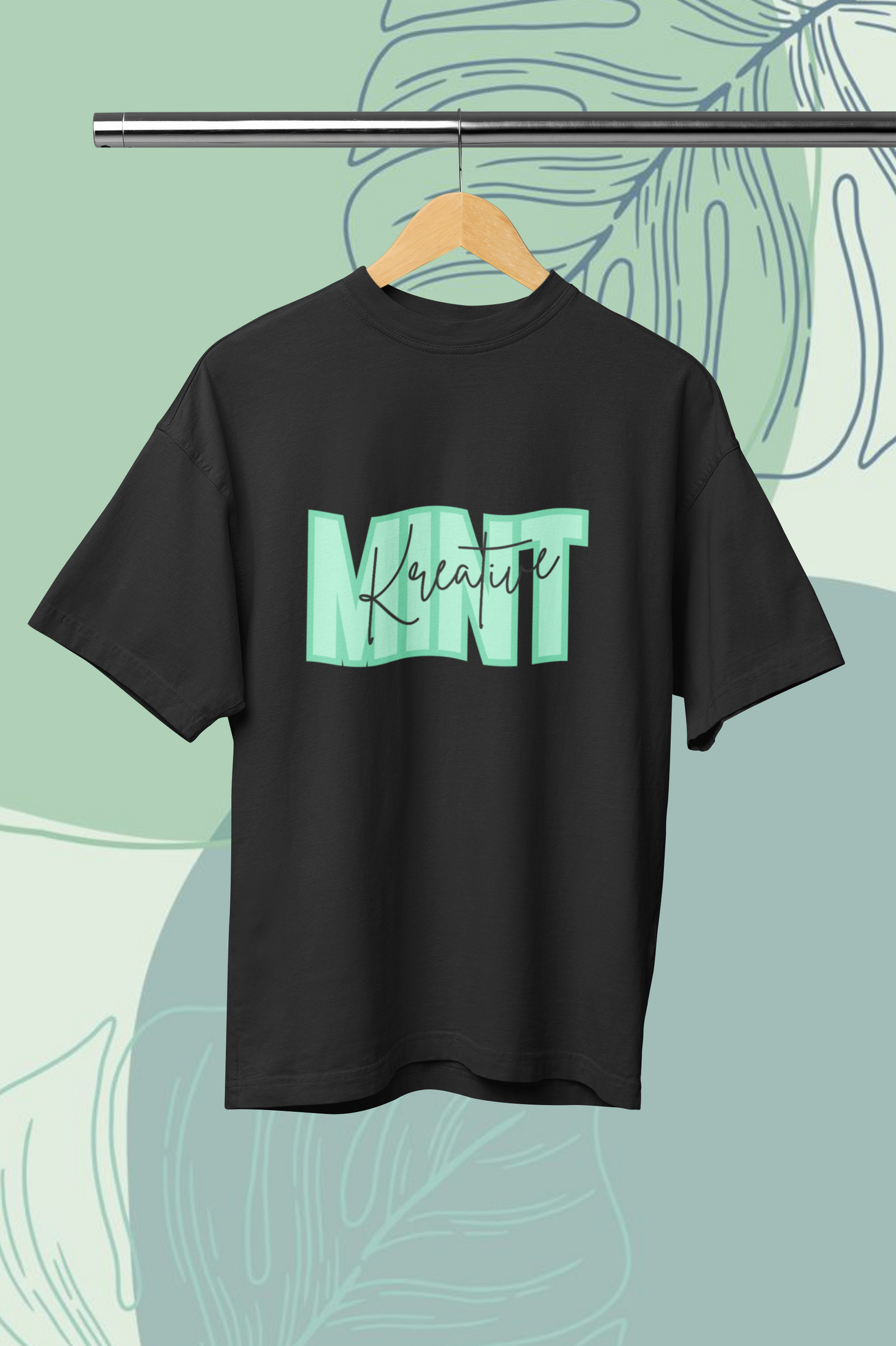 Women's KM Green Standard Oversized T-shirt