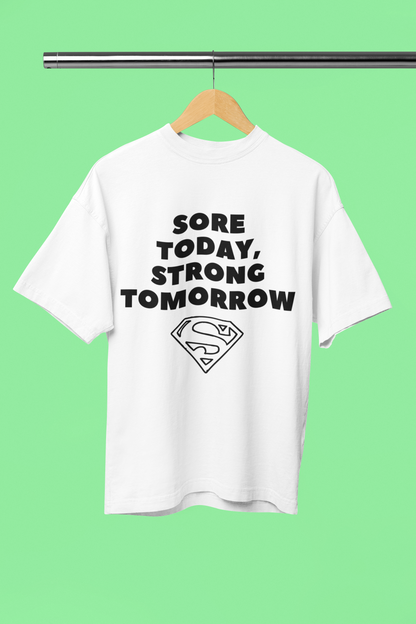 STRONG TOMORROW classic oversized UNISEX premium pure cotton T-shirt