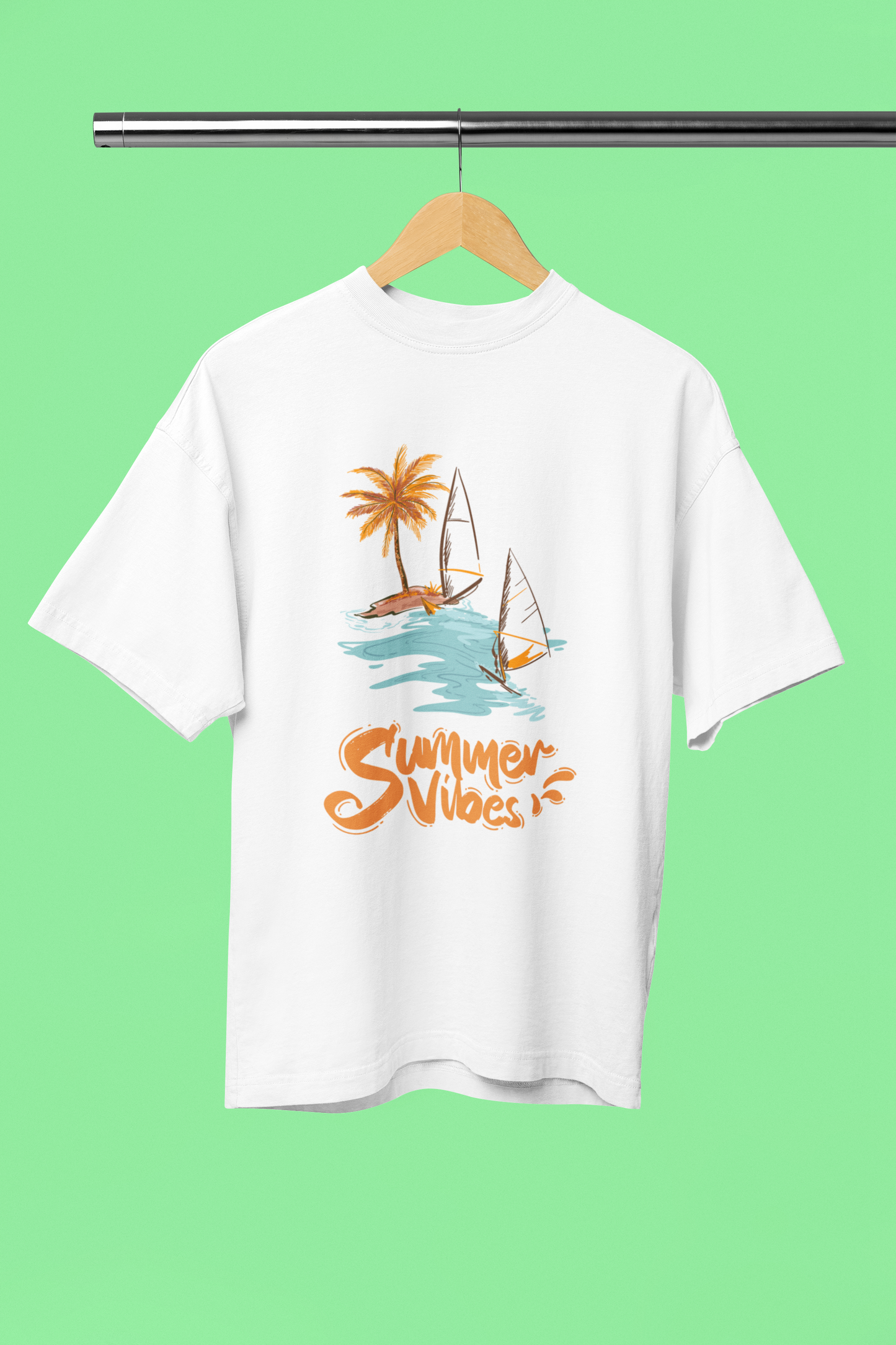 Women's Summer Vibes Standard Oversized T-shirt