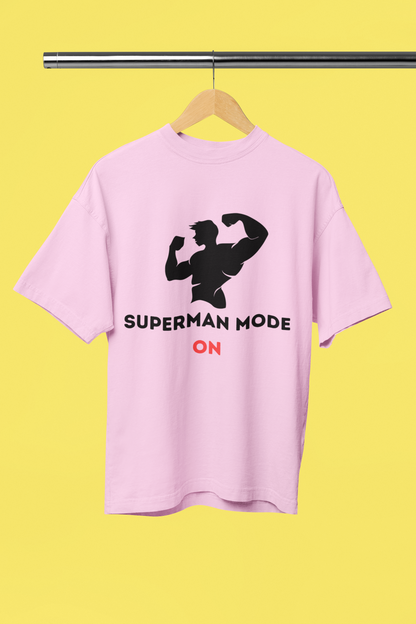 SUPERMAN MODE classic oversized UNISEX premium pure cotton T-shirt