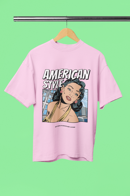 Women's American Style Standard Oversized T-shirt