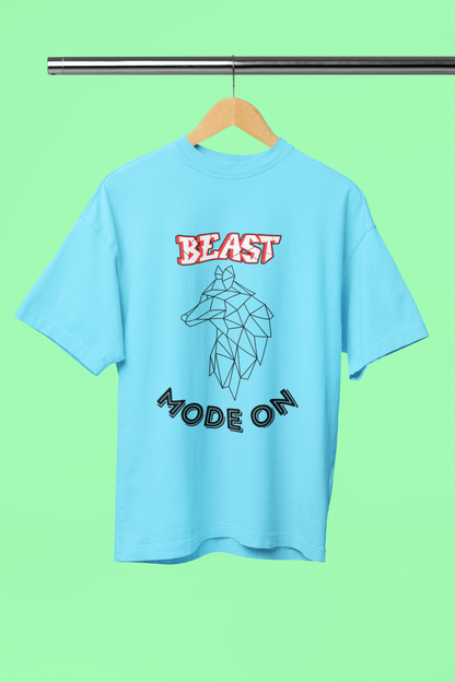 BEAST MODE classic oversized UNISEX premium pure cotton T-shirt