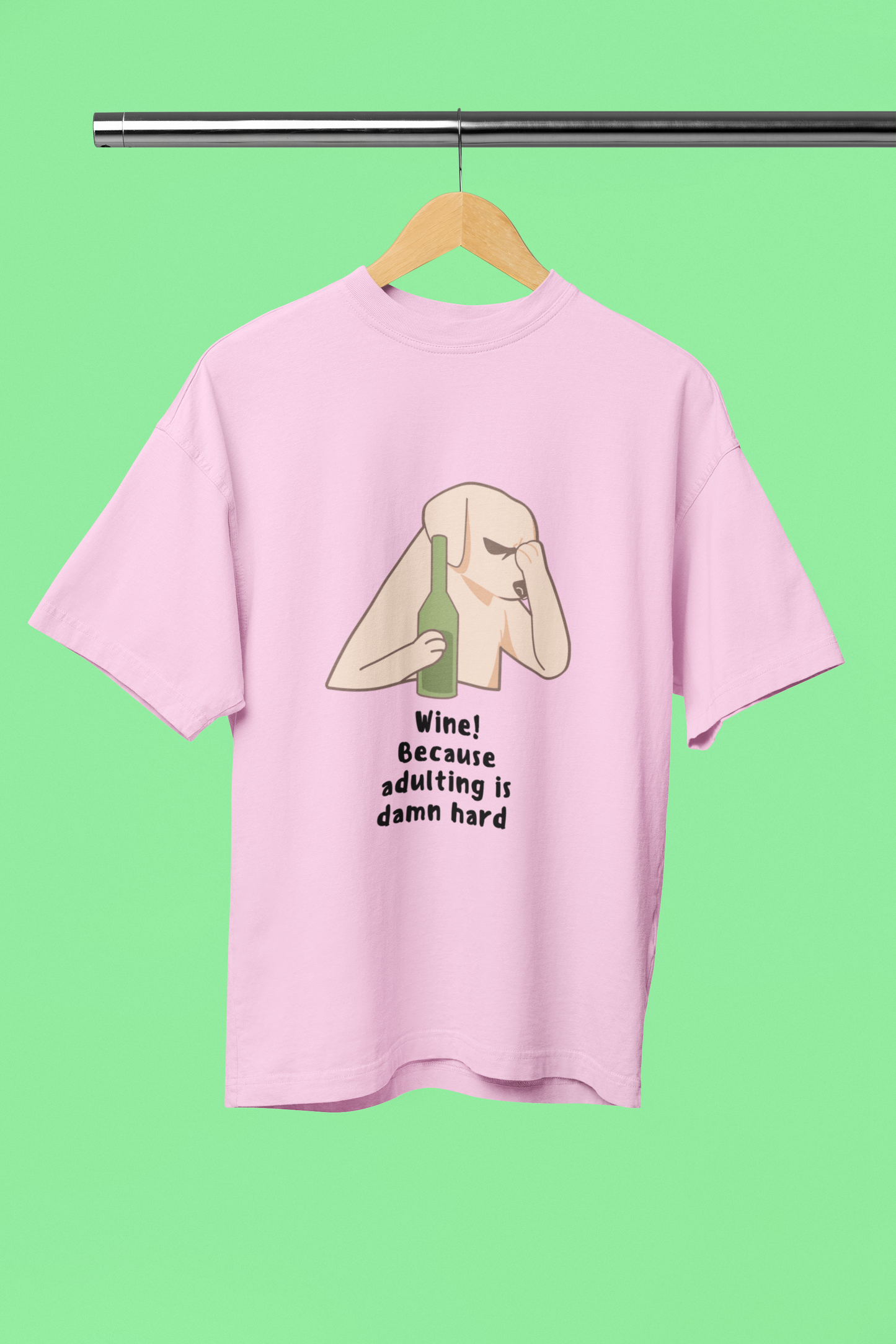 Women's Wine Standard Oversized T-shirt