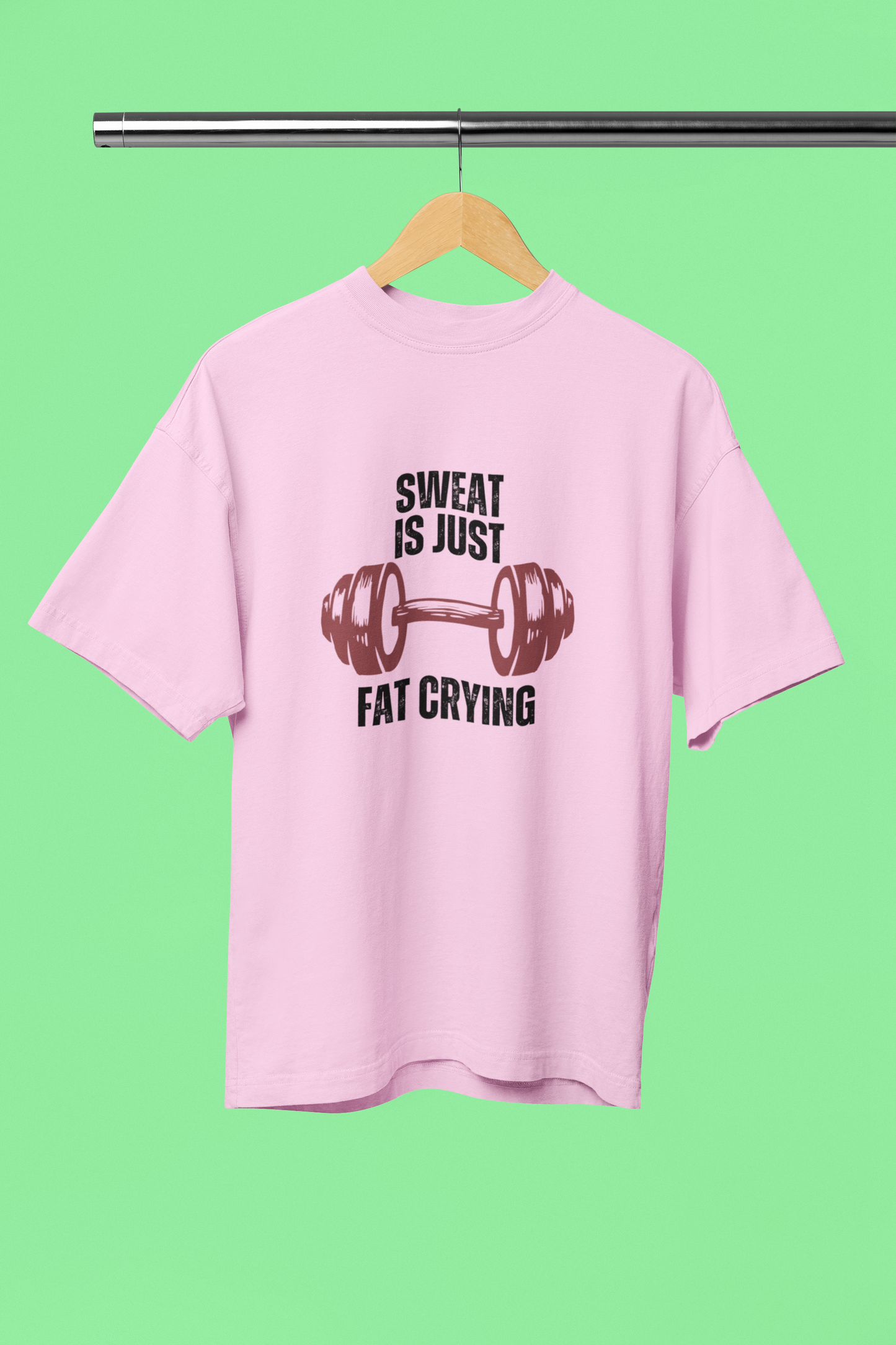 FAT BURNING classic oversized UNISEX premium pure cotton T-shirt