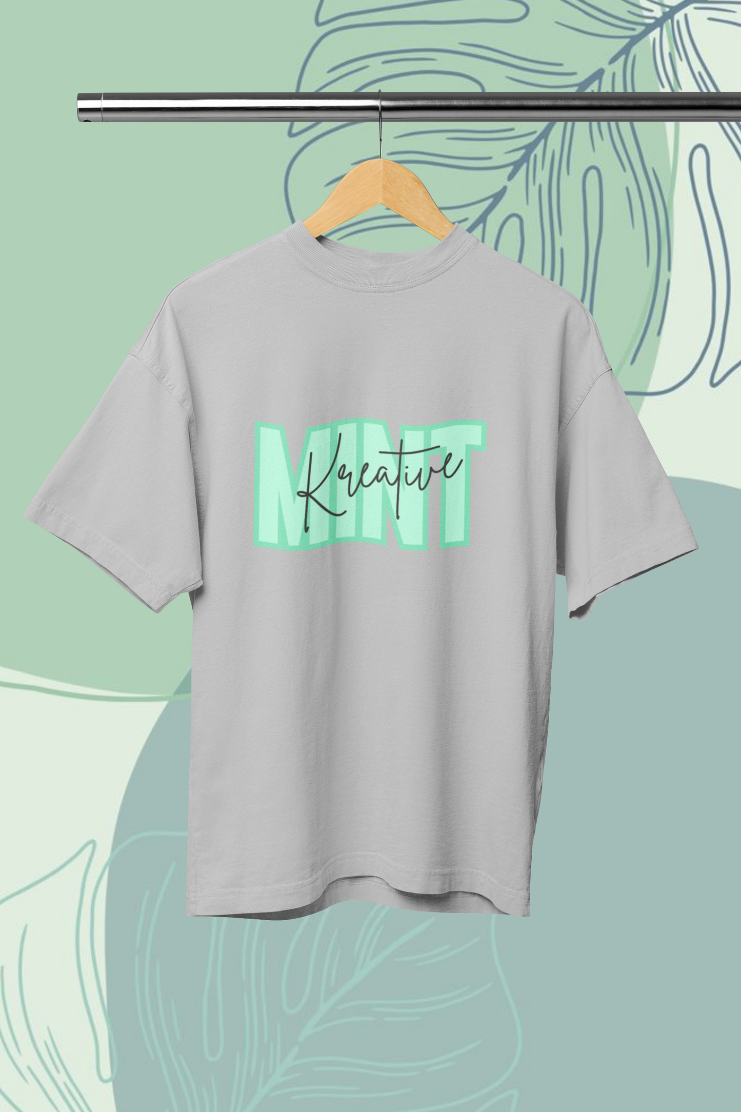 Women's KM Green Standard Oversized T-shirt