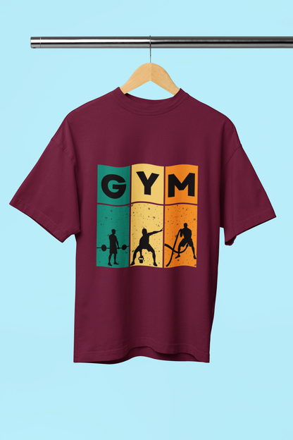 GYM classic oversized UNISEX premium pure cotton T-shirt