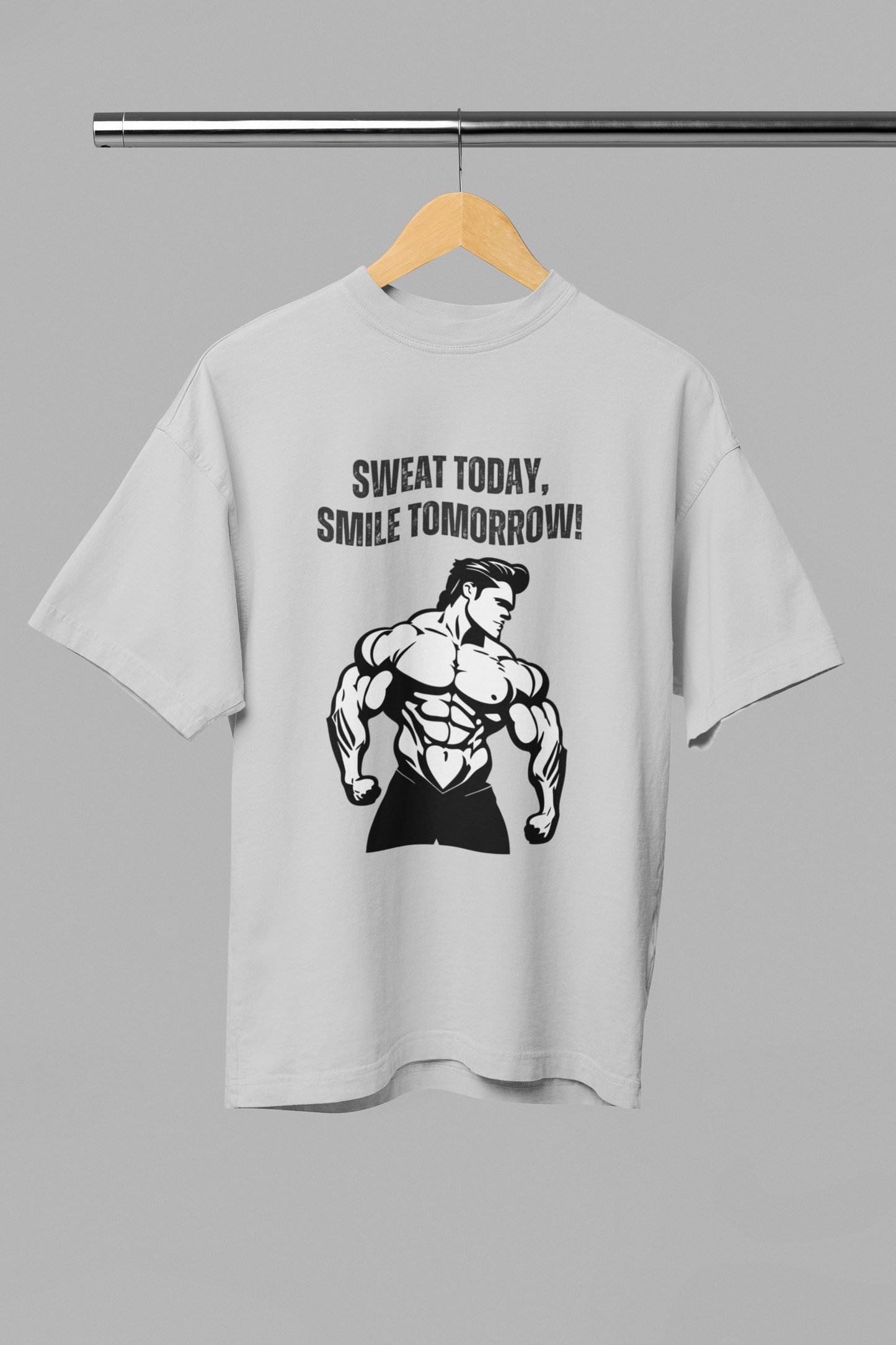 SWEAT TODAY classic oversized UNISEX premium pure cotton T-shirt
