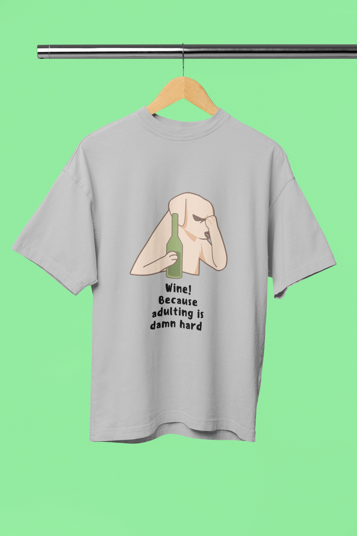 Women's Wine Standard Oversized T-shirt