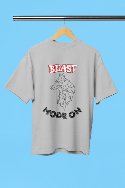 BEAST MODE classic oversized UNISEX premium pure cotton T-shirt
