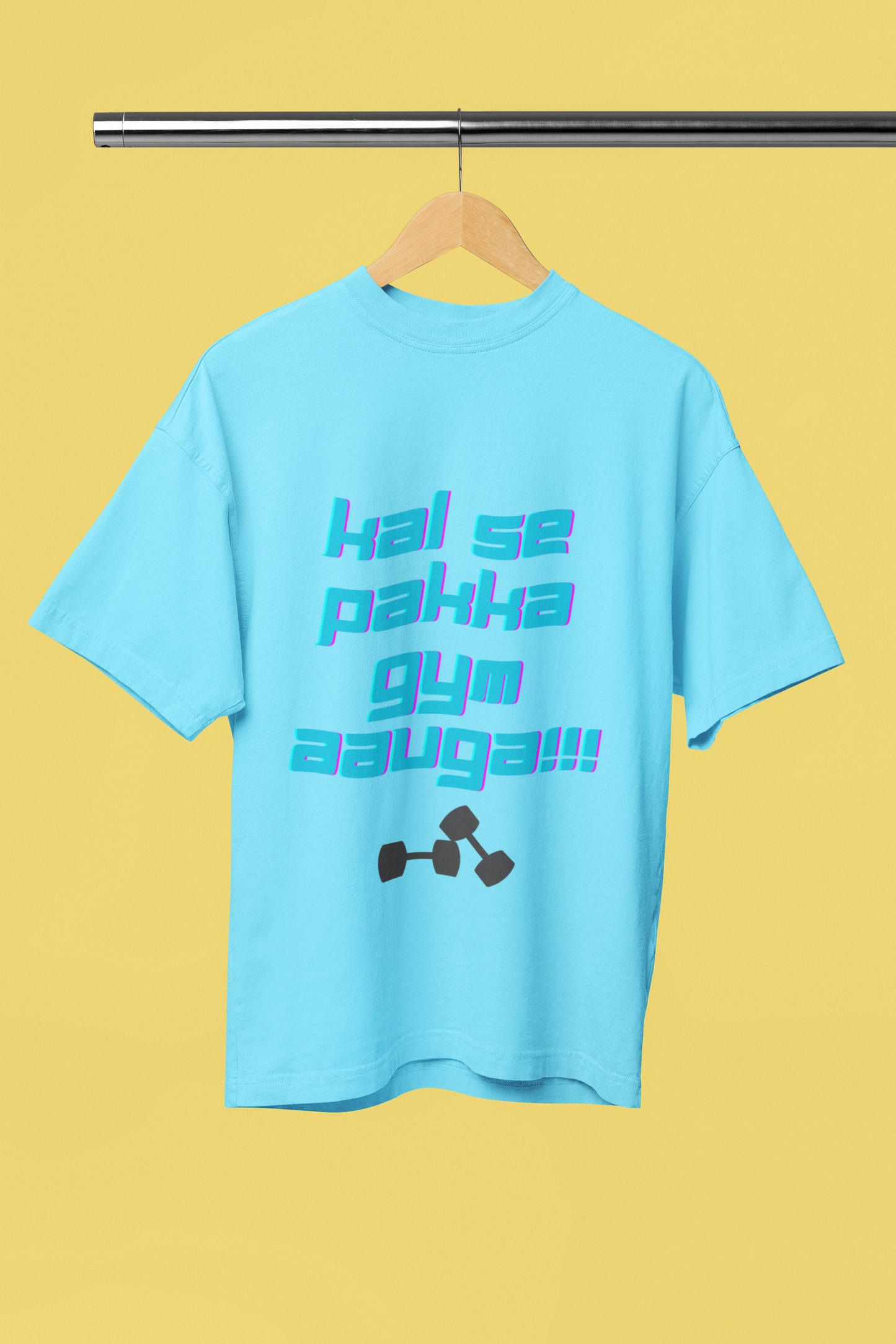 KAL SE PAKKA classic oversized UNISEX premium pure cotton T-shirt