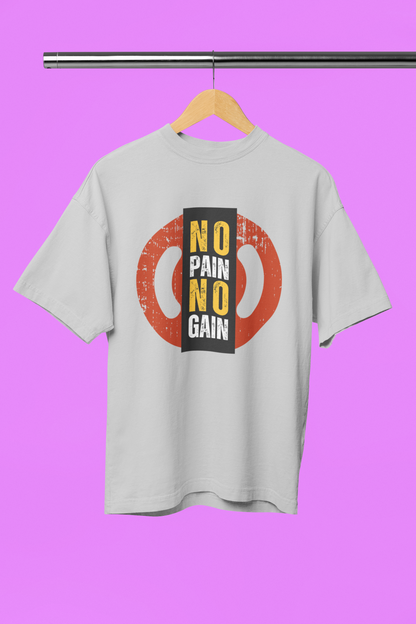 NO PAIN classic oversized UNISEX premium pure cotton T-shirt