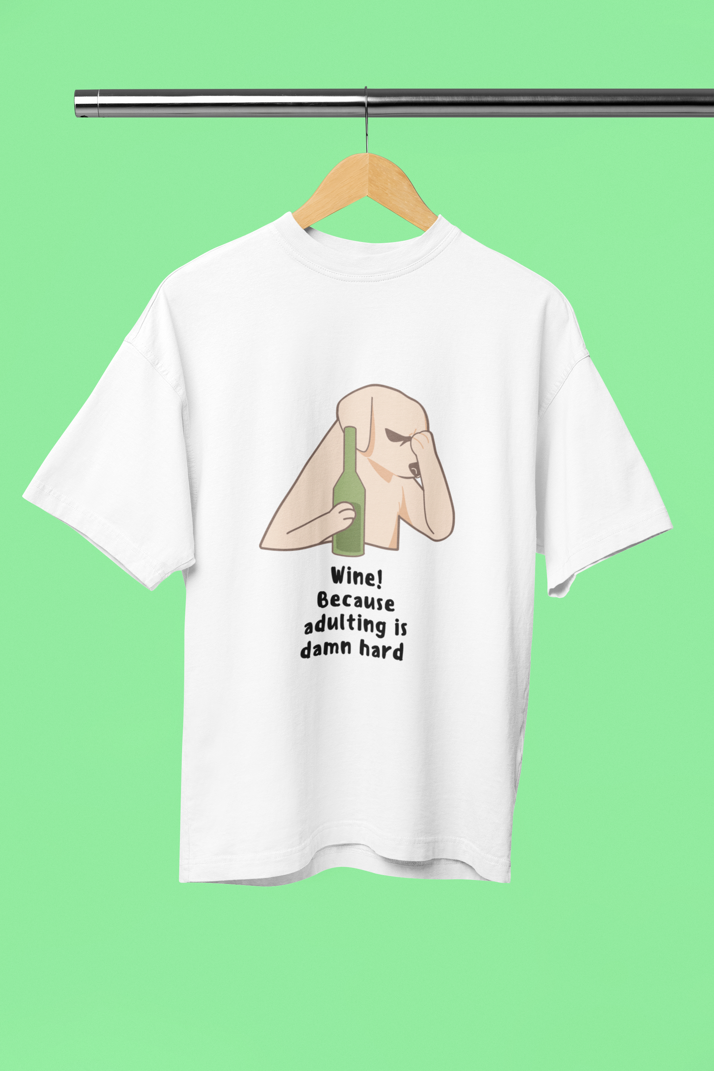 Women's Wine Standard Oversized T-shirt