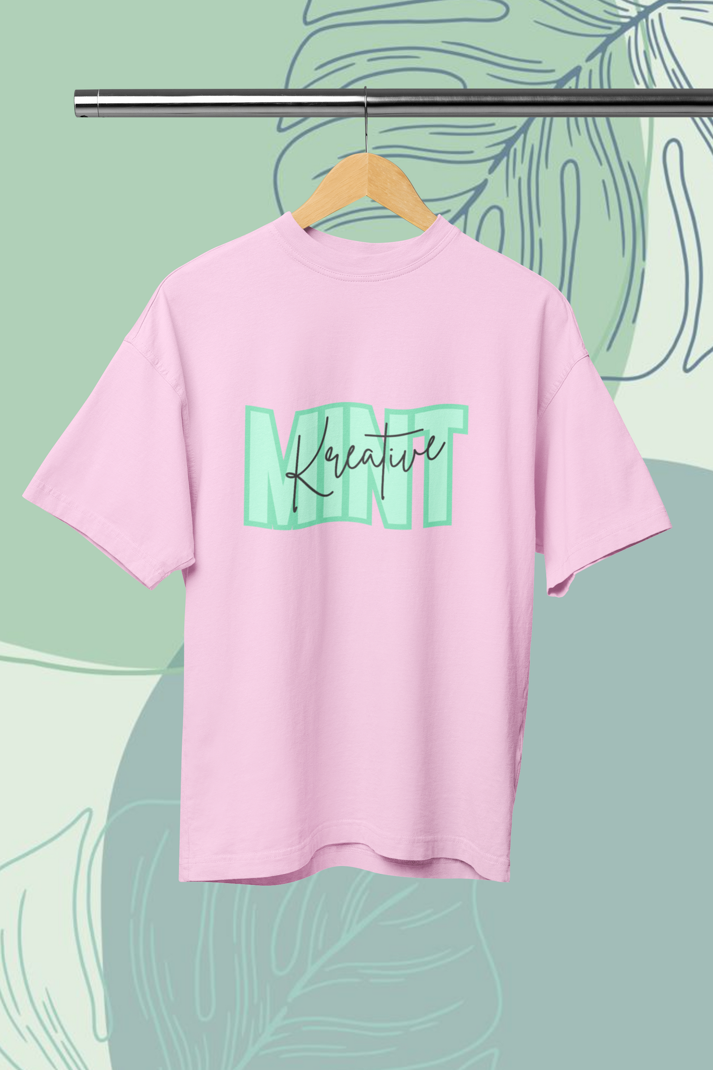 Women's KM Green Standard Oversized T-shirt