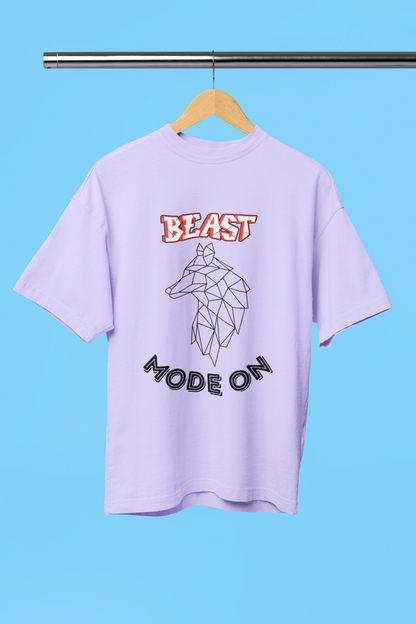 BEAST MODE classic oversized UNISEX premium pure cotton T-shirt