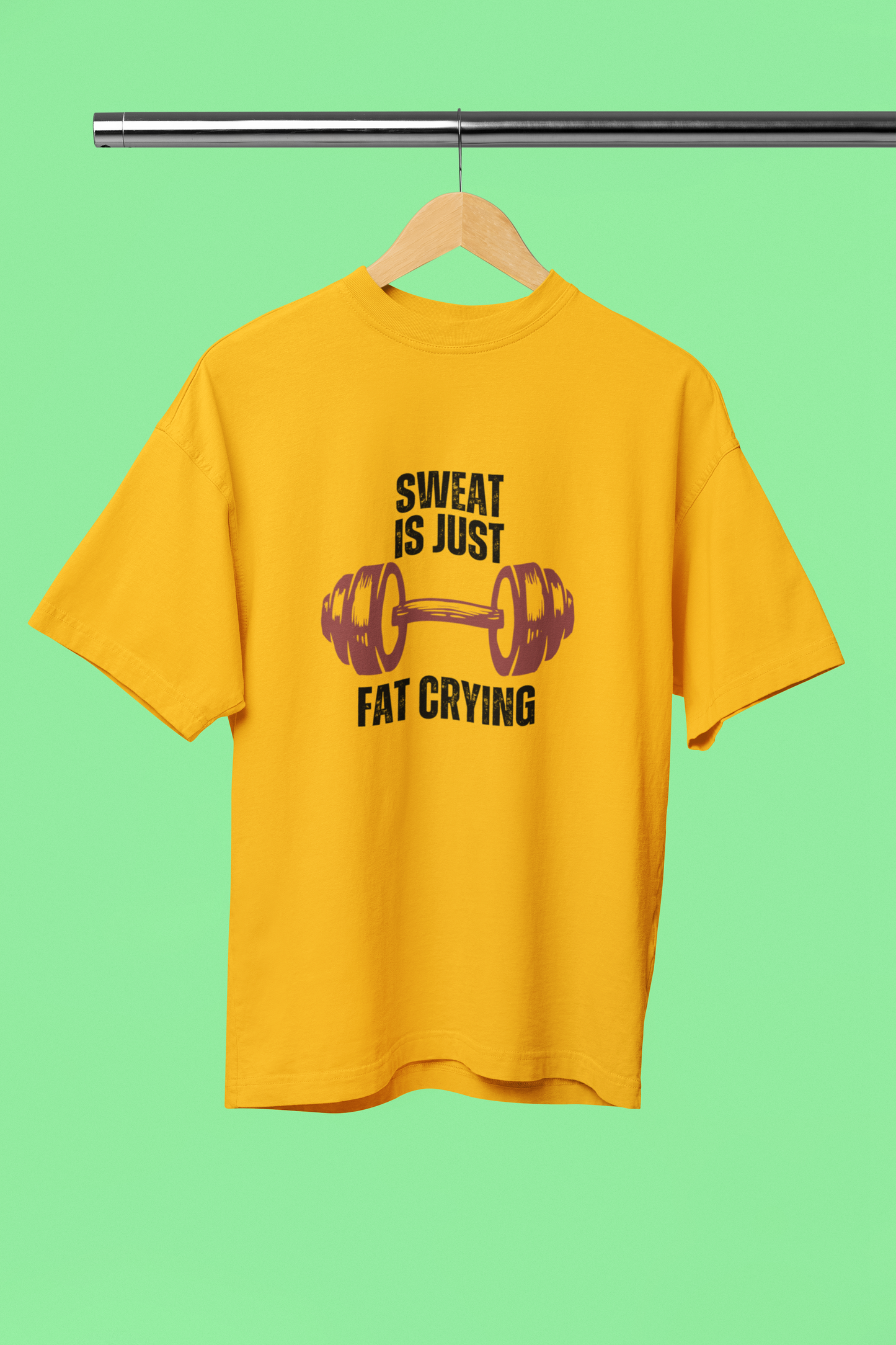 FAT BURNING classic oversized UNISEX premium pure cotton T-shirt