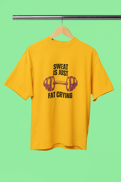 FAT BURNING classic oversized UNISEX premium pure cotton T-shirt