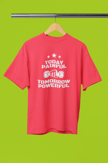 POWERFUL classic oversized UNISEX premium pure cotton T-shirt