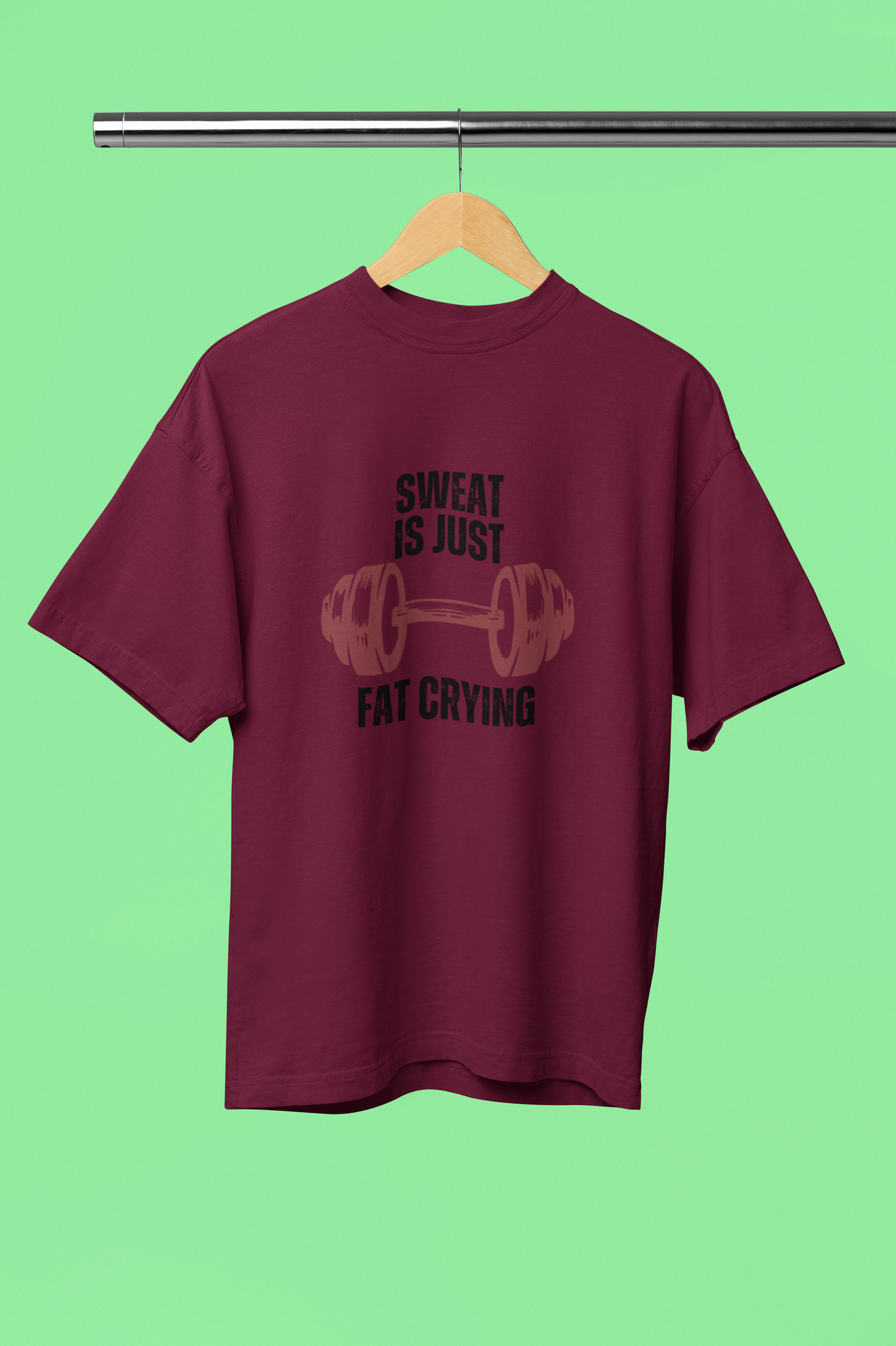 FAT BURNING classic oversized UNISEX premium pure cotton T-shirt