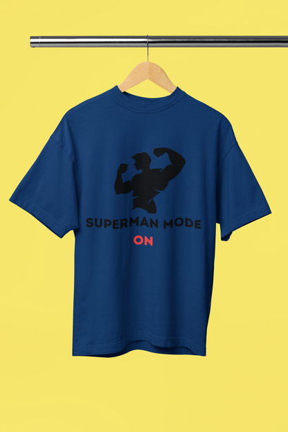 SUPERMAN MODE classic oversized UNISEX premium pure cotton T-shirt