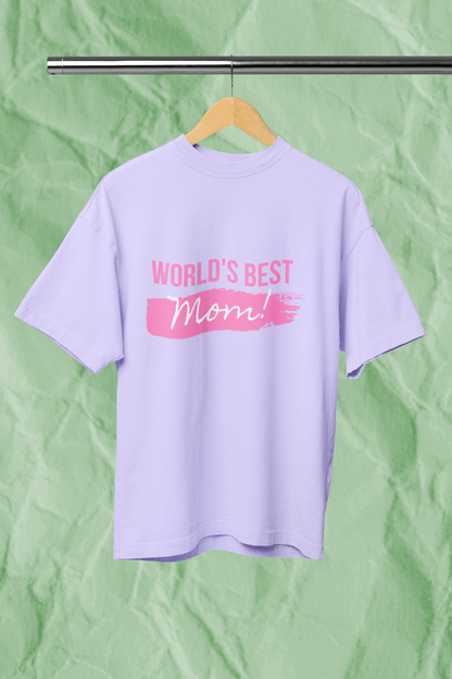 BEST MOM standard oversized premium pure cotton WOMEN T-shirt