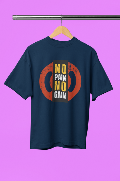 NO PAIN classic oversized UNISEX premium pure cotton T-shirt