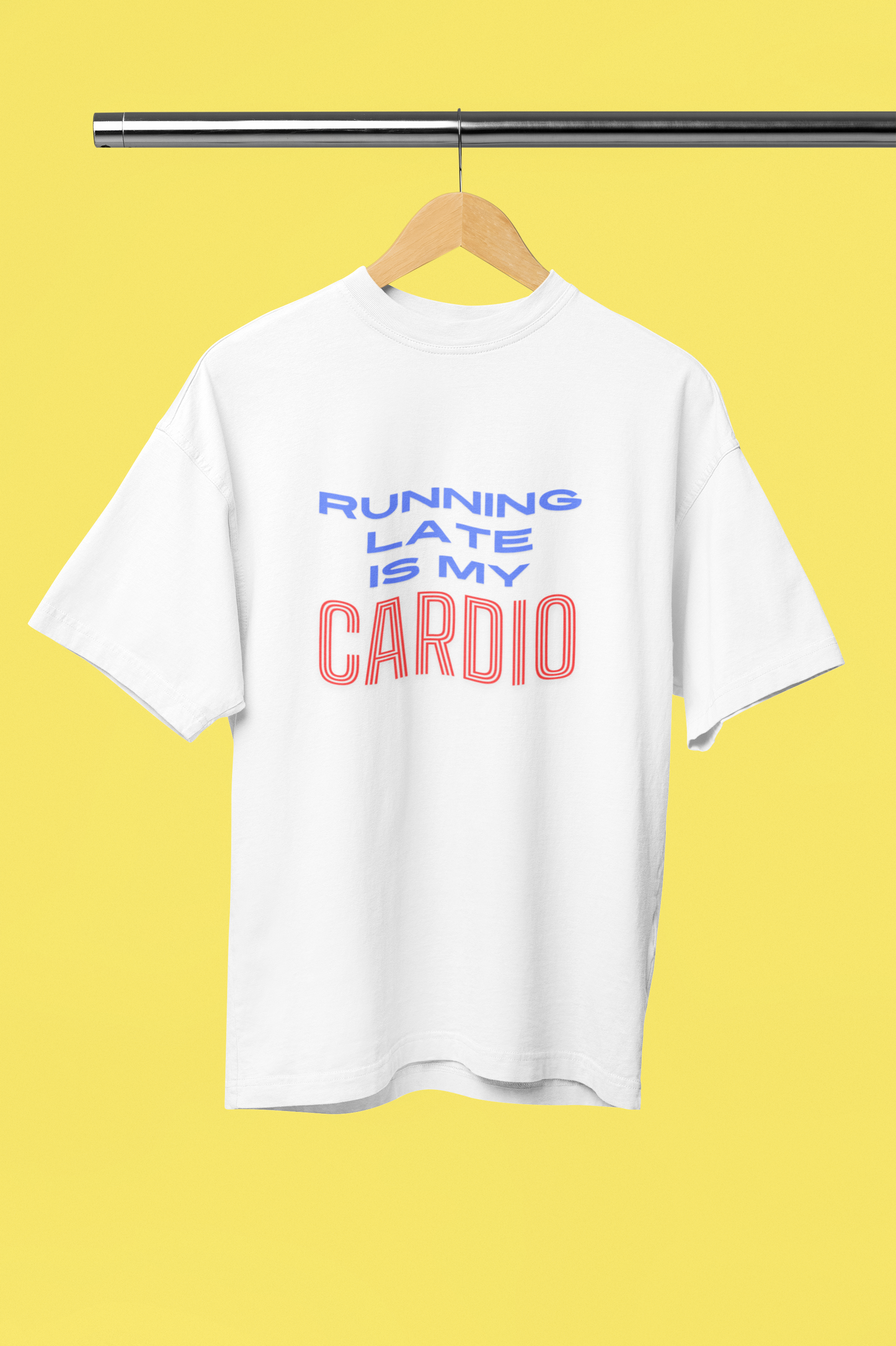 CARDIO classic oversized UNISEX premium pure cotton T-shirt