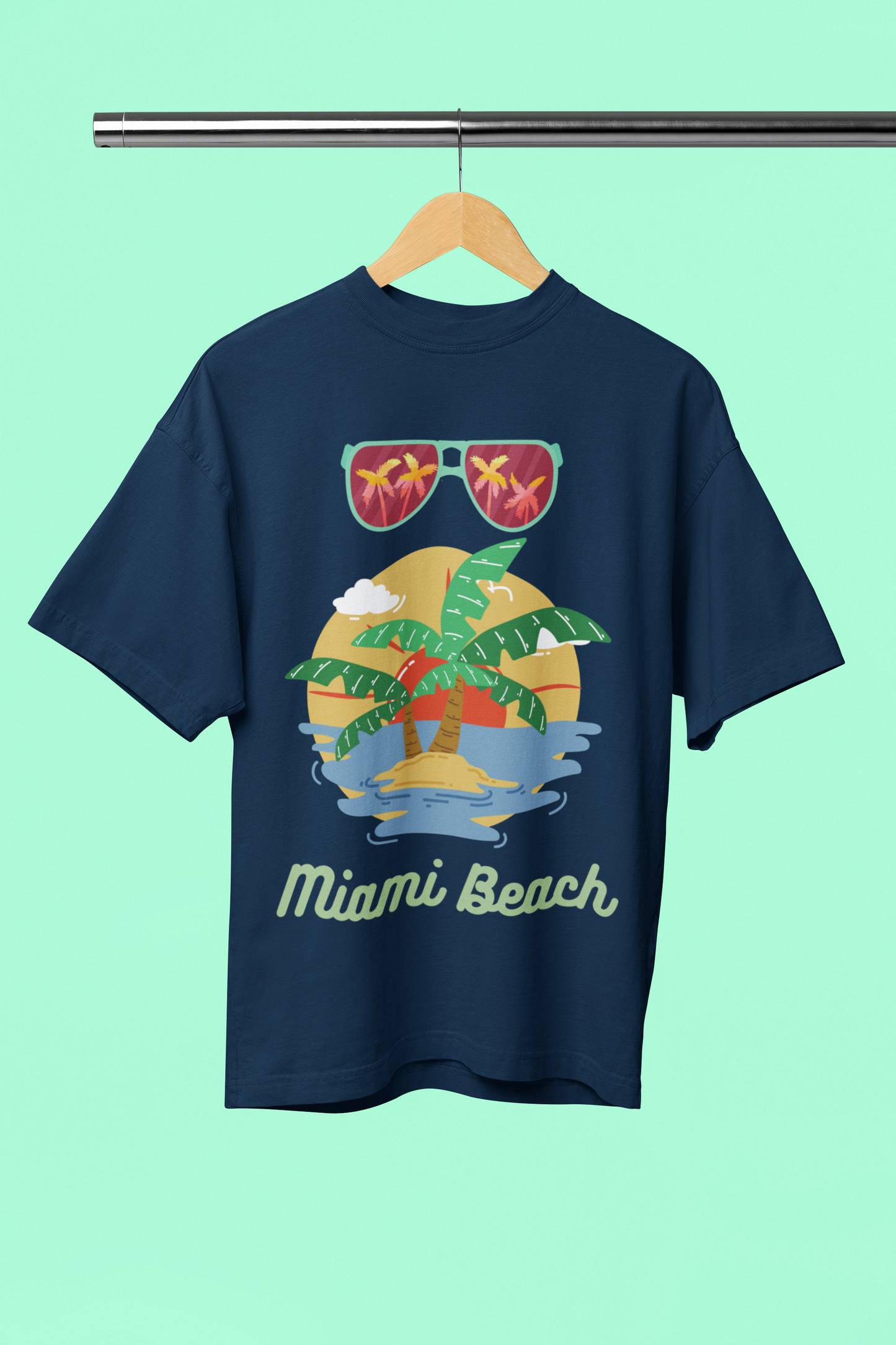MIAMI standard oversized UNISEX premium pure cotton T-shirt