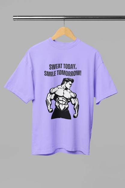 SWEAT TODAY classic oversized UNISEX premium pure cotton T-shirt