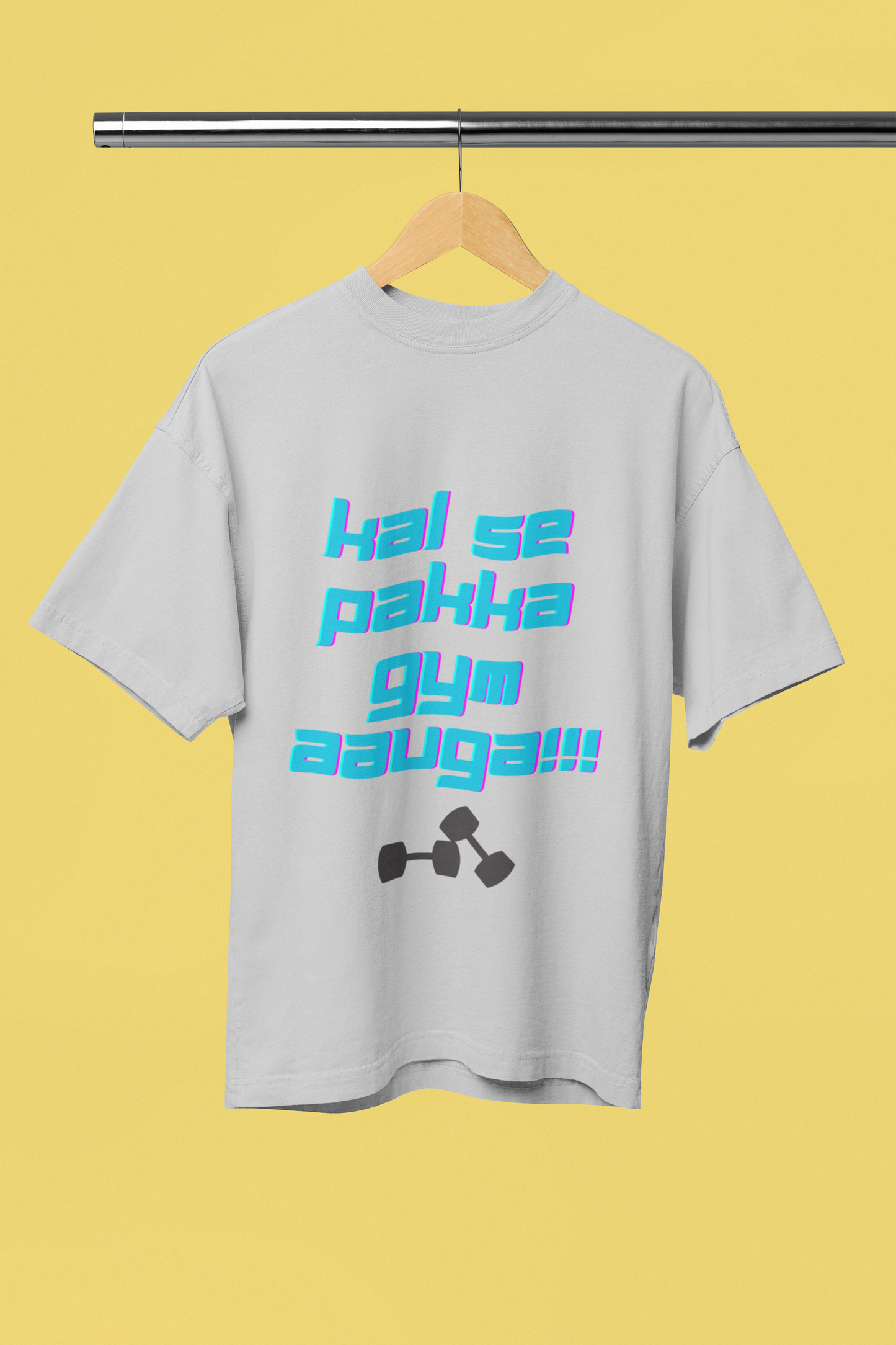 KAL SE PAKKA classic oversized UNISEX premium pure cotton T-shirt
