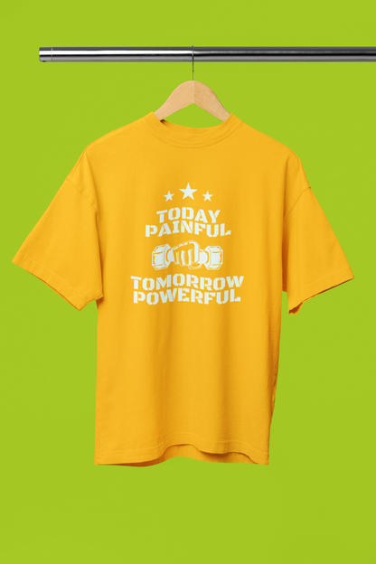 POWERFUL classic oversized UNISEX premium pure cotton T-shirt