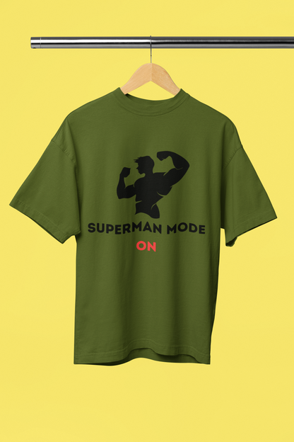 SUPERMAN MODE classic oversized UNISEX premium pure cotton T-shirt