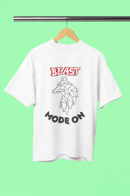 BEAST MODE classic oversized UNISEX premium pure cotton T-shirt