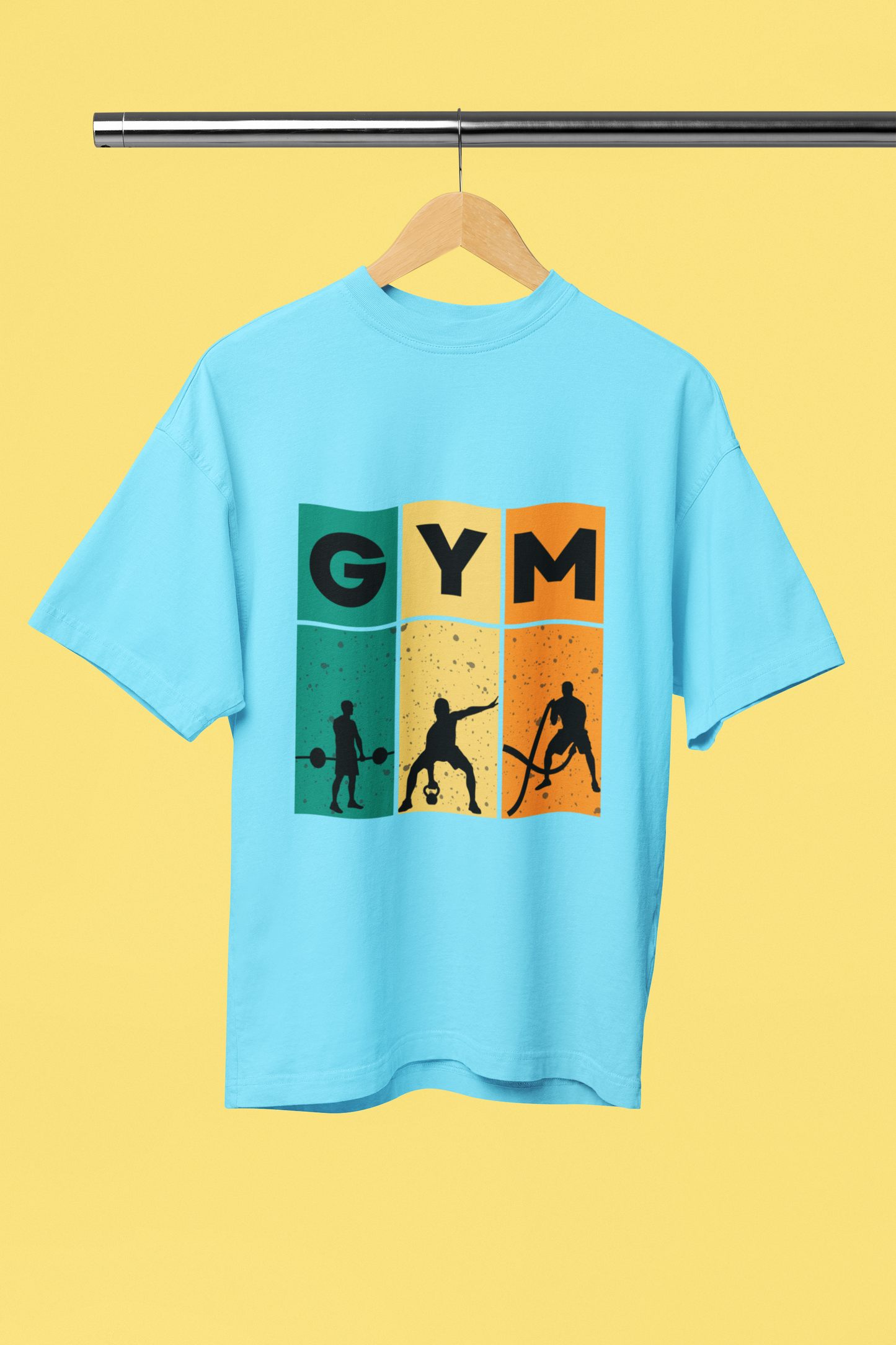 GYM classic oversized UNISEX premium pure cotton T-shirt